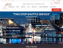 Tablet Screenshot of bwishuttleservice.com